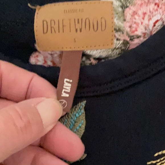 Driftwood Layla Peacock Sweatshirt Dress Size S - Picture 7 of 9